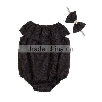 New Fashion Lace Sea Side Romper Toddler Romper Boutique Clothing photo-3
