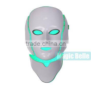 2016 Hot Sale Skin Tightening Anti Acne Wrinkle Removal Therapy 7 Colors PDT LED Facial Mask for Salon Use