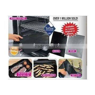 Non-Stick Oven Liner baking mat BBQ liner cooking sheet 26"x16.25" Dishwasher Safe Cleaner