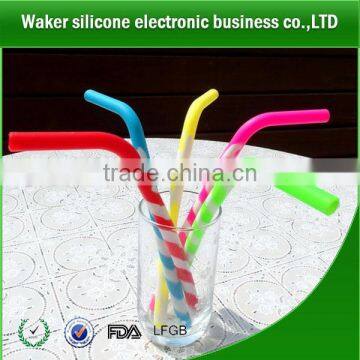2017 Hot Sale BPA Free Kids Safely Silicone Reusable Drinking Straws