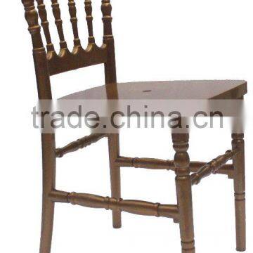 gold Resin/Acrylic/PolyCarbonate Napoleon Chair--strong
