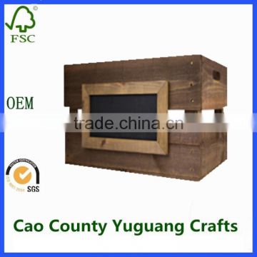 New style wooden wine crates wholesale for design;wooden fruit crates;wooden box storage