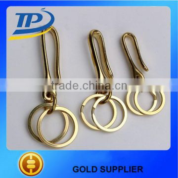 Tuopu solid brass u hooks key holder key ring key chain u hooks hot sale