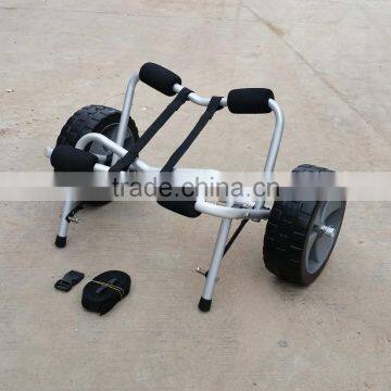 150lbs folding aluminum kayak cart with Flat free wheel