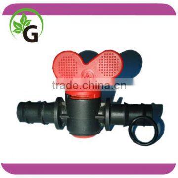 Irrigation plastic mini valve with 2 pieces seal rings