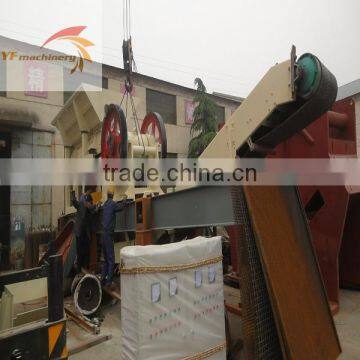 Portable track aggregate iron ore roller small mobile crusher