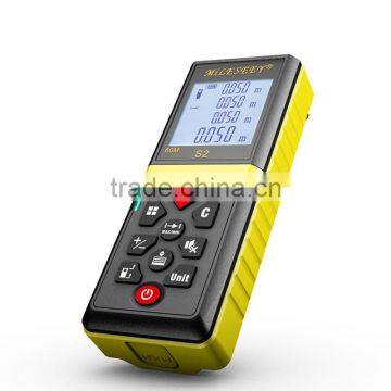 S2 Laser Meter 60m OEM Laser Distance Meter Laser Rangefinder Yellow