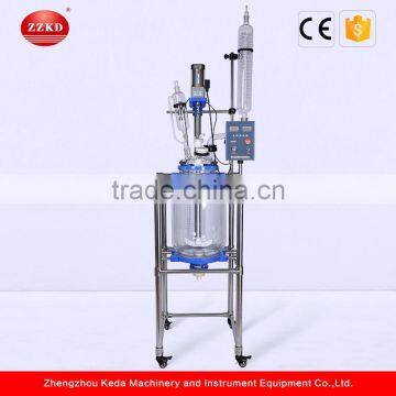 Quick Essential Chemical Double-layer Jacketed Glass Reactor photo-4