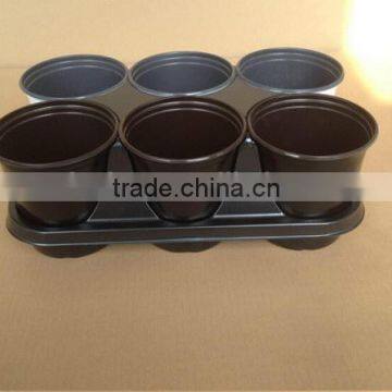 Most popular creative High quality colored garden flower pots tray