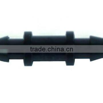Irrigation System Black Round Tube Fitting Barbed Connector