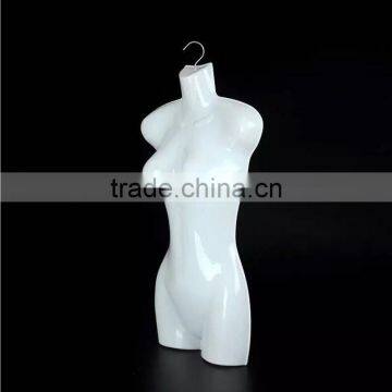 Plastic White Female Torso Mannequin Display For Sale With Arms