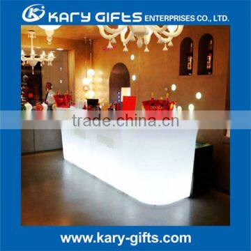 Remote Control Led Reception Desk Hotel Luminous Led Front Desk Supplies photo-4