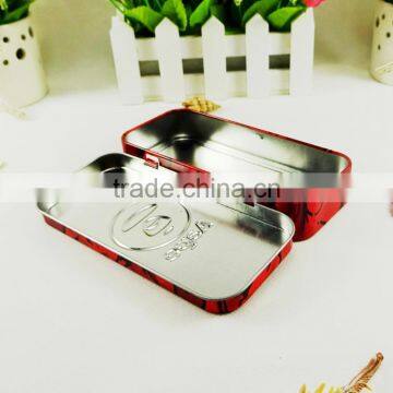 Beautiful Hinged Rectangular Tin Can for Pencil photo-5