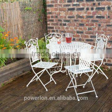 4 seat table set wrought iron outdoor furniture