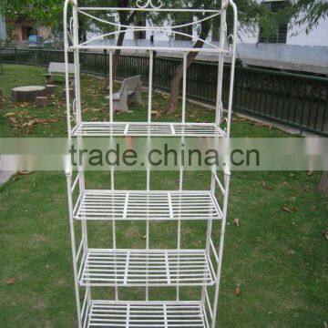 5 Tiers Anqique white Garden Plant Stand Display Shelf