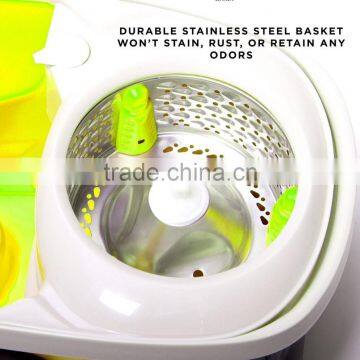 Vivinature Stainless Steel Deluxe Rolling Spin Mop photo-3