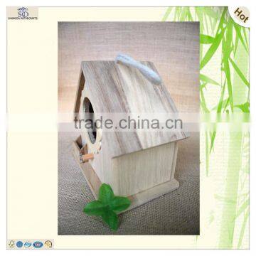 Sun Flower Door Swing Wood Bird Nest Cage photo-4