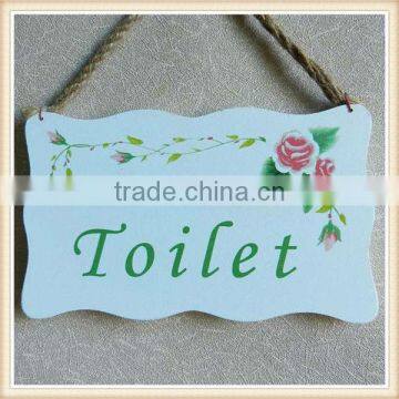 Home Decor Toilet Wooden Sign Plaques