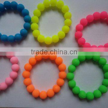 2014 new fashion silicone bead bracelet