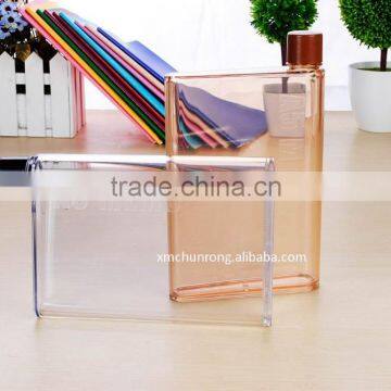 Clear Notebook Shape Plastic Drinking Water Bottle photo-4