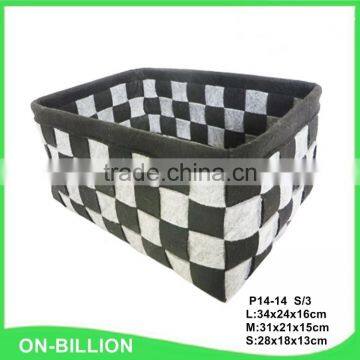 Wholesale Woven Decorative Fancy Colored Felt Storage Boxes photo-3