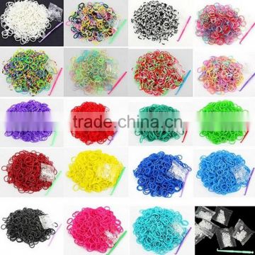 Mixed color &500set/lot LOOM BANDS rubber band 300bands+clips+hook DIY Children's toys loom silicone bracelet