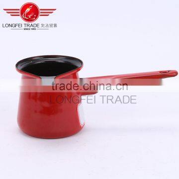 Red Color Enamel Coffee Pot/coffee Jug With Long Handle photo-5