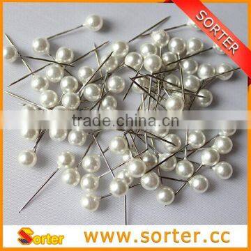 Colorful Garment Decorative Pearl Head Pin Shirt Decor Pearl Head Pin photo-2