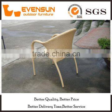 China Traditional 4 Rip Pe Rattan Dining Arm Chair photo-6