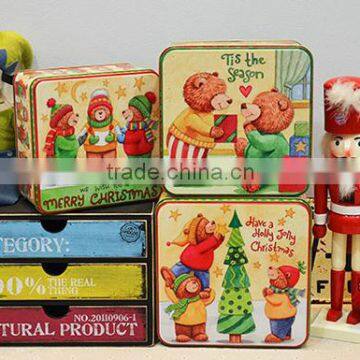 High Quality Popular Square Metal Tea Tin Canisters / Coffee Tin Box photo-5