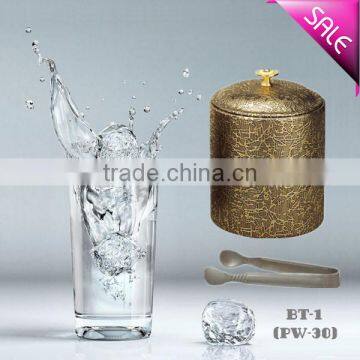 PU Leather Ice Bucket With Tong & Lid for Hotel, Bar,canteen PW-38