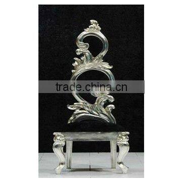 High Back Silver Leaf With Fabric Furniture photo-2