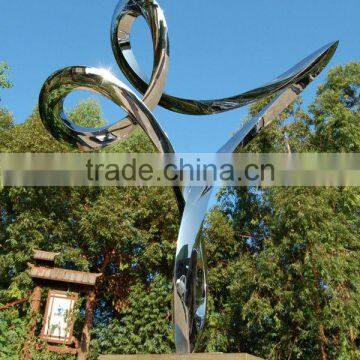 Large Garden Outdoor Art Sculptures Metal Craft Stainless Steel Modern Sculpture photo-2
