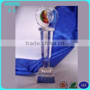 KM-ZP57 2015 Crystal trophy crystal glass crafts award souvenirs