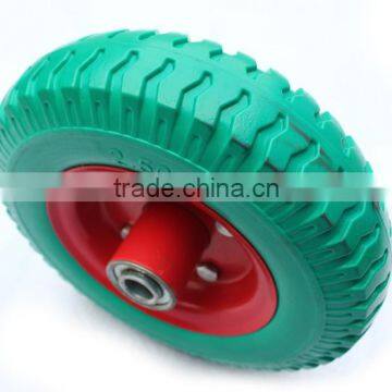 8inch pu foam wheel with plastic rim for hand trolley 2.50-4