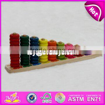 2017 New Design Kids Educational Toys Wooden Stacking Blocks W13D124 photo-2