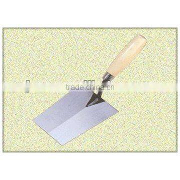 wooden handle carbon steel bricklaying trowel