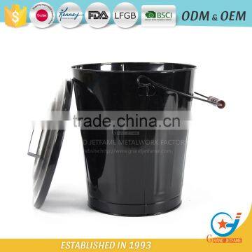 Iron Powder Coating Ash Bucket and Shovel Metal Coal Scuttle