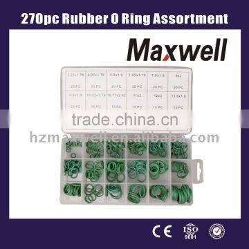 270pc Rubber O Ring Assortment