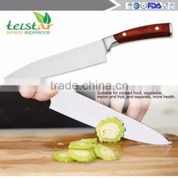 Factory Direct Sale Upscale Stainless Steel Multi-function 5 Piece of Household Wooden Kitchen Knife Set photo-5