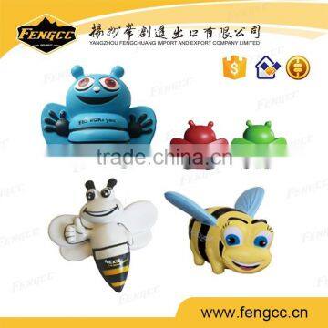 Animal shape pu stress cute bee toy, anti stress toy