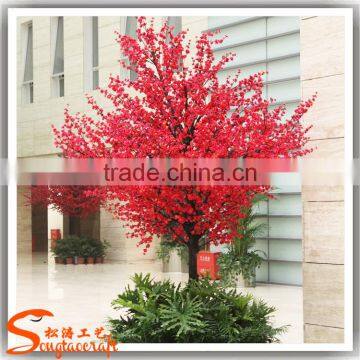 Hot Sale Artificial Cherry Tree Decoration Indoor Fake Tree Artificial Pink Cherry Treeerry Blossom Tree photo-5