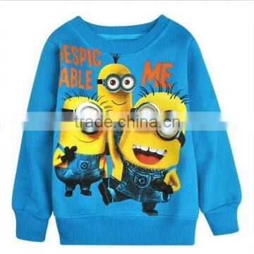 1pcs/lot 2015 Despicable me 2 Minion Boys Cartoon Clothes Girls Nova Children Winter Minions Clothing Casual Kids Hoodies photo-2