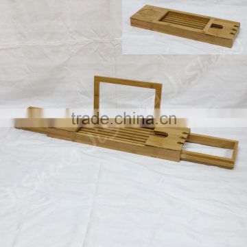 Bamboo Bath Tub Caddy Expandable