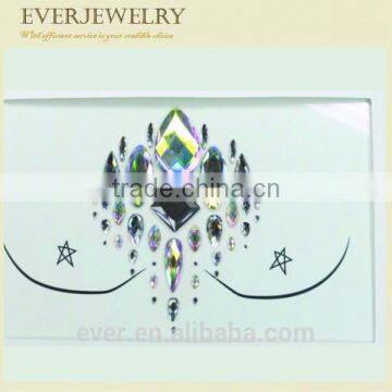 2017 Newest Body, Eye, Face Jewels Tattoo Sticker photo-2