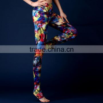 2016 Newest OEM Services sublimation Womens Gym Sport Leggings Yoga Pants