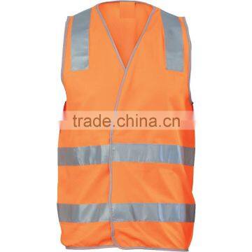 DAY/NIGHT SAFETY VEST WITH HOOP & SHOULDER GENERIC R/TAPE