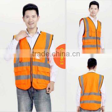 Hi Vis Orange Color Welding Suits/Coverall with Reflective Tapes for Welding Workers