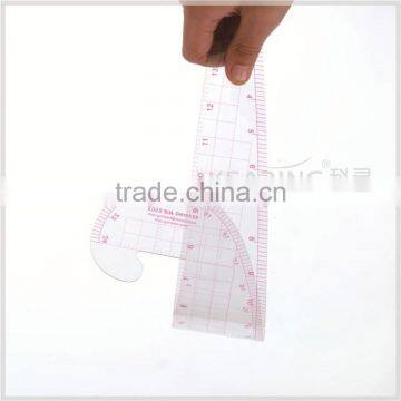 Kearing PVC 16'' & 24'' Multifunctional HIP CURVE RULER / Metric Garment Curve Ruler # 6502 photo-2