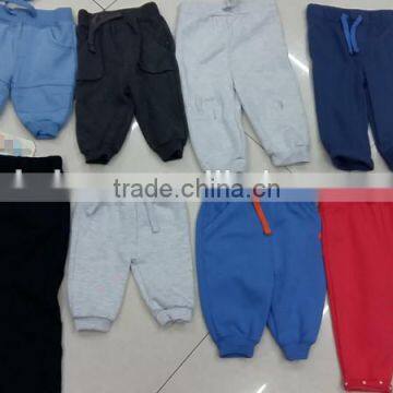 High quality garments kids fleece harem pants stock lots